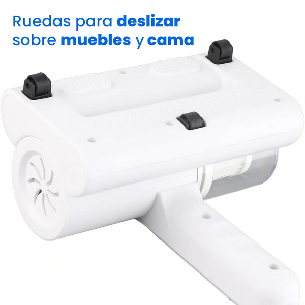 Aspiradora Portátil con LED UV para Pelos y Ácaros (Filtros Incluidos)